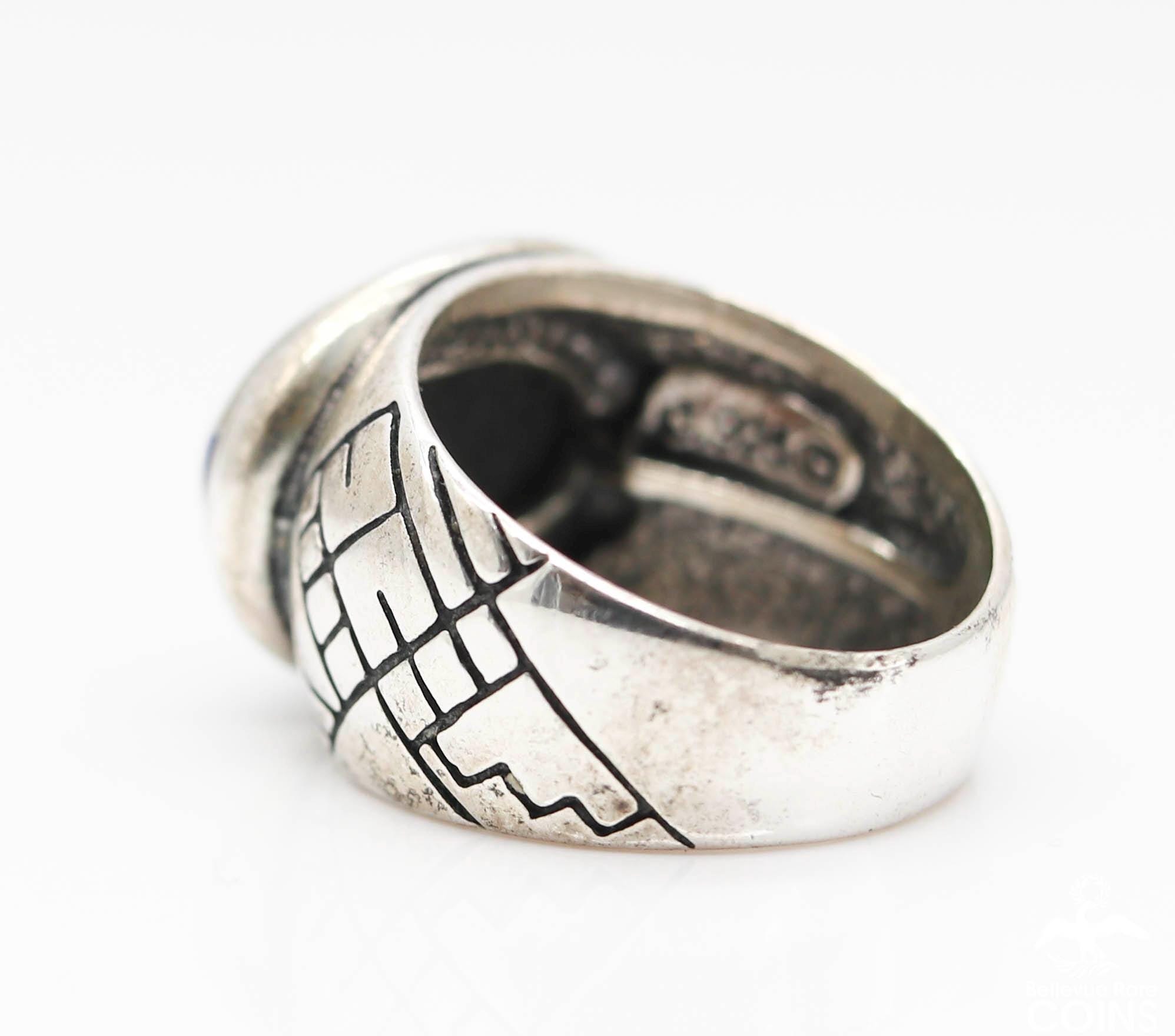 Relios Silver Rings Carolyn Pollack Relios Etched Sterling Silver Multi-color Stone Wide ...
