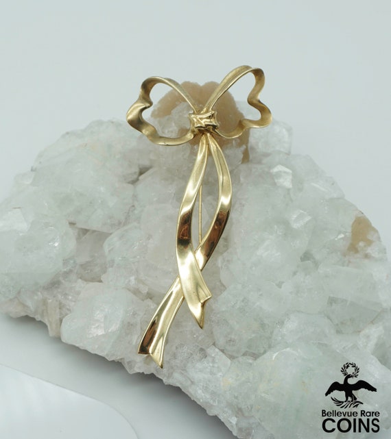 Tiffany & Co. 18k Yellow Gold Large Bow Brooch - image 3