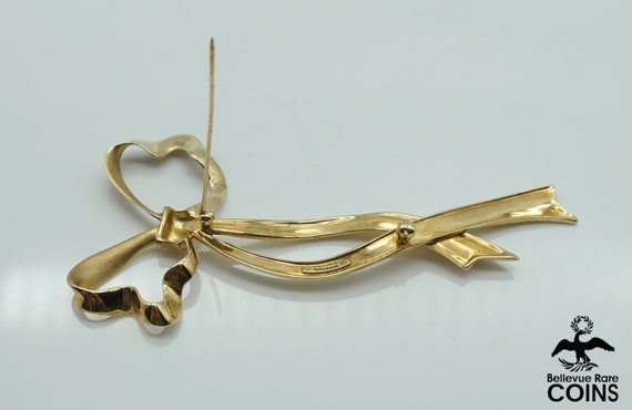 Tiffany & Co. 18k Yellow Gold Large Bow Brooch - image 5