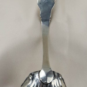 Vintage 1700's Silver Sauce Ladle Serving Spoon Jack Beanstalk Rare image 3