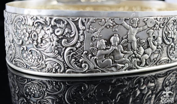 ★銀製品★世界の宝石 ★ミニチュアコレクション★シルバー925★約184g Circa 1889 Germany Weinranck & Schmidt HANAU Silver .800 Cherub