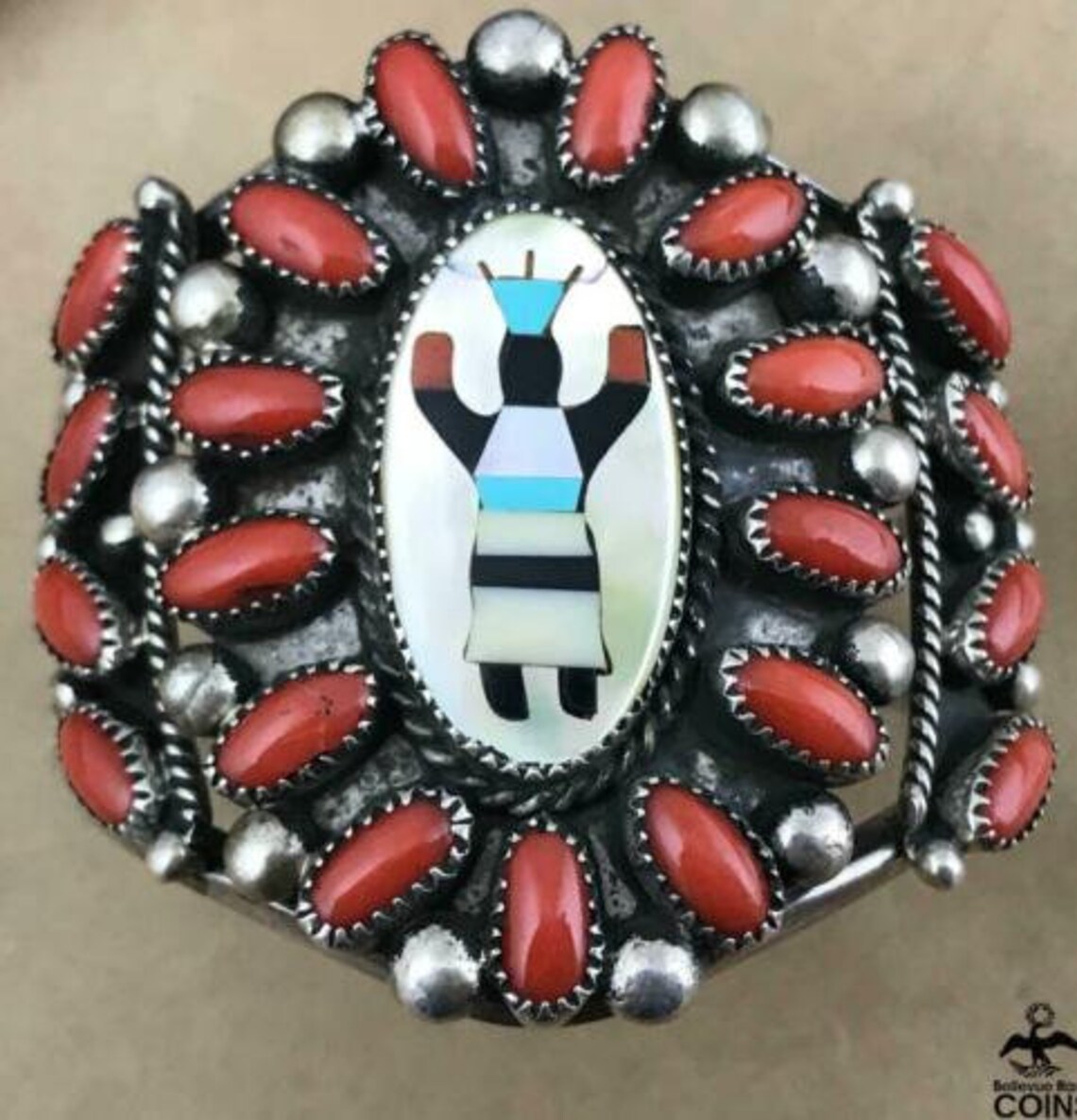 Eugene Belone #8 Adjustable 2 Stone Ring *Native main image 0