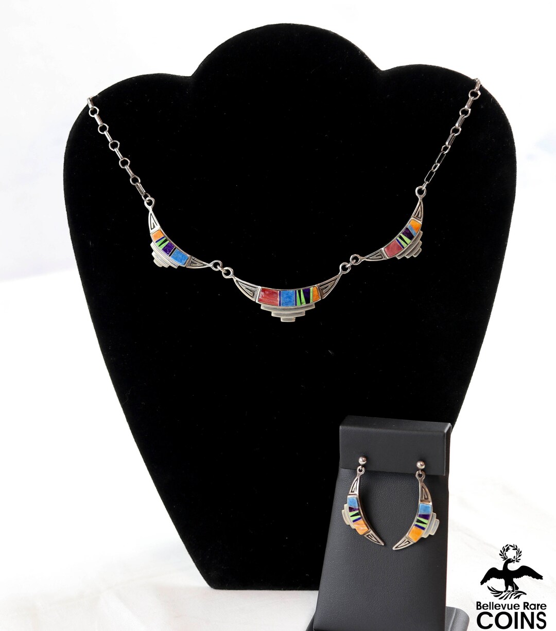Rick Tolino Double Strand Beaded Necklace with Inlay Pendant main image 0