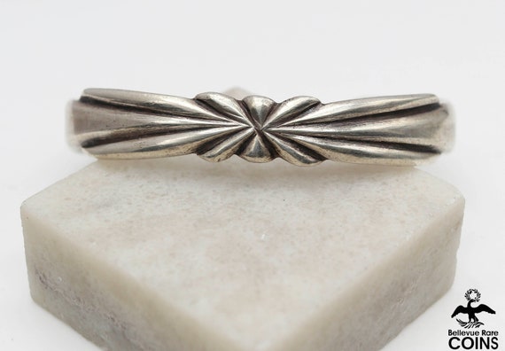 Bohemian Sterling Silver Blossom Cuff Bracelet - image 1