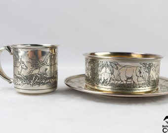 素晴らしいゴージャスなヴィンテージ REED & BARTON「シルバーサファリ