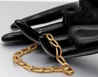 1960's Van Cleef & Arpels 18k Yellow Gold Chain Link Bracelet