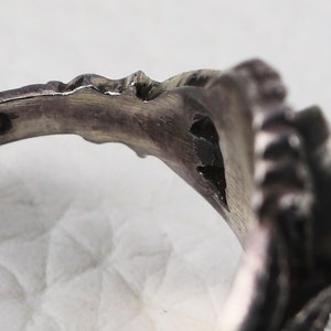 Vintage Southwestern Americana Sterling Silver & Onyx Ring image 5