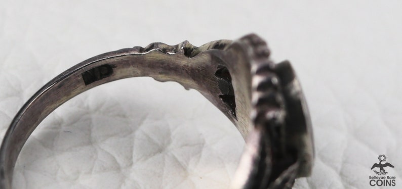 Vintage Southwestern Americana Sterling Silver & Onyx Ring image 5