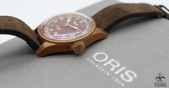 ORIS Big Crown Pointer Date Bronze Dial Leather M… - image 9