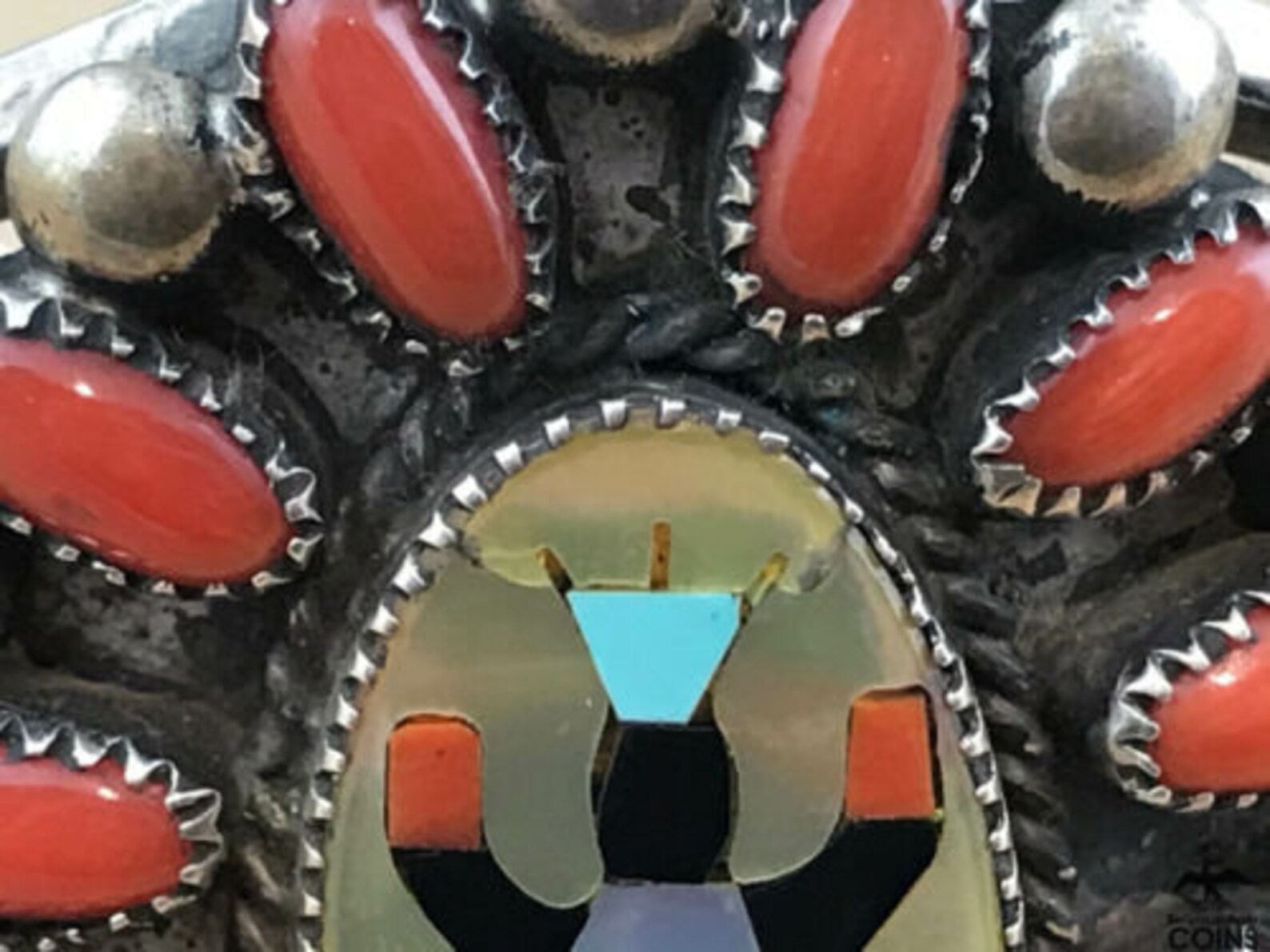 Eugene Belone #8 Adjustable 2 Stone Ring *Native