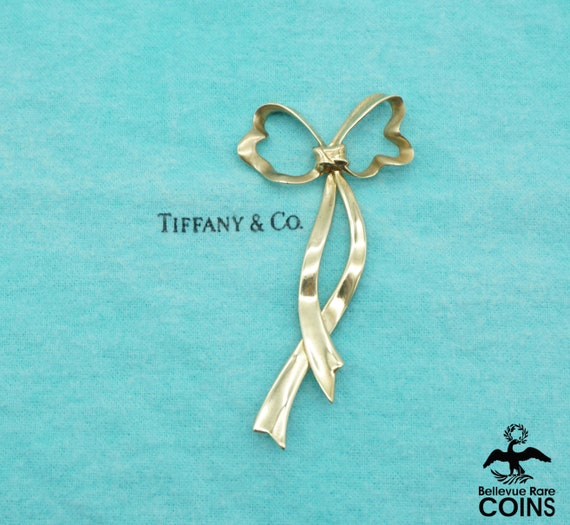 Tiffany & Co. 18k Yellow Gold Large Bow Brooch - image 2