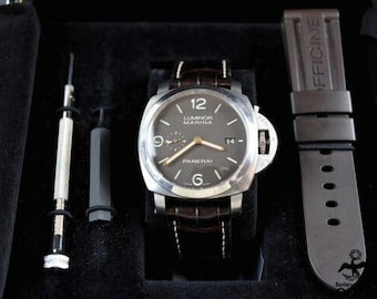 Panerai Luminor Marina Automatic Black Dial 44mm Men's Watch w/ Box PAM00351