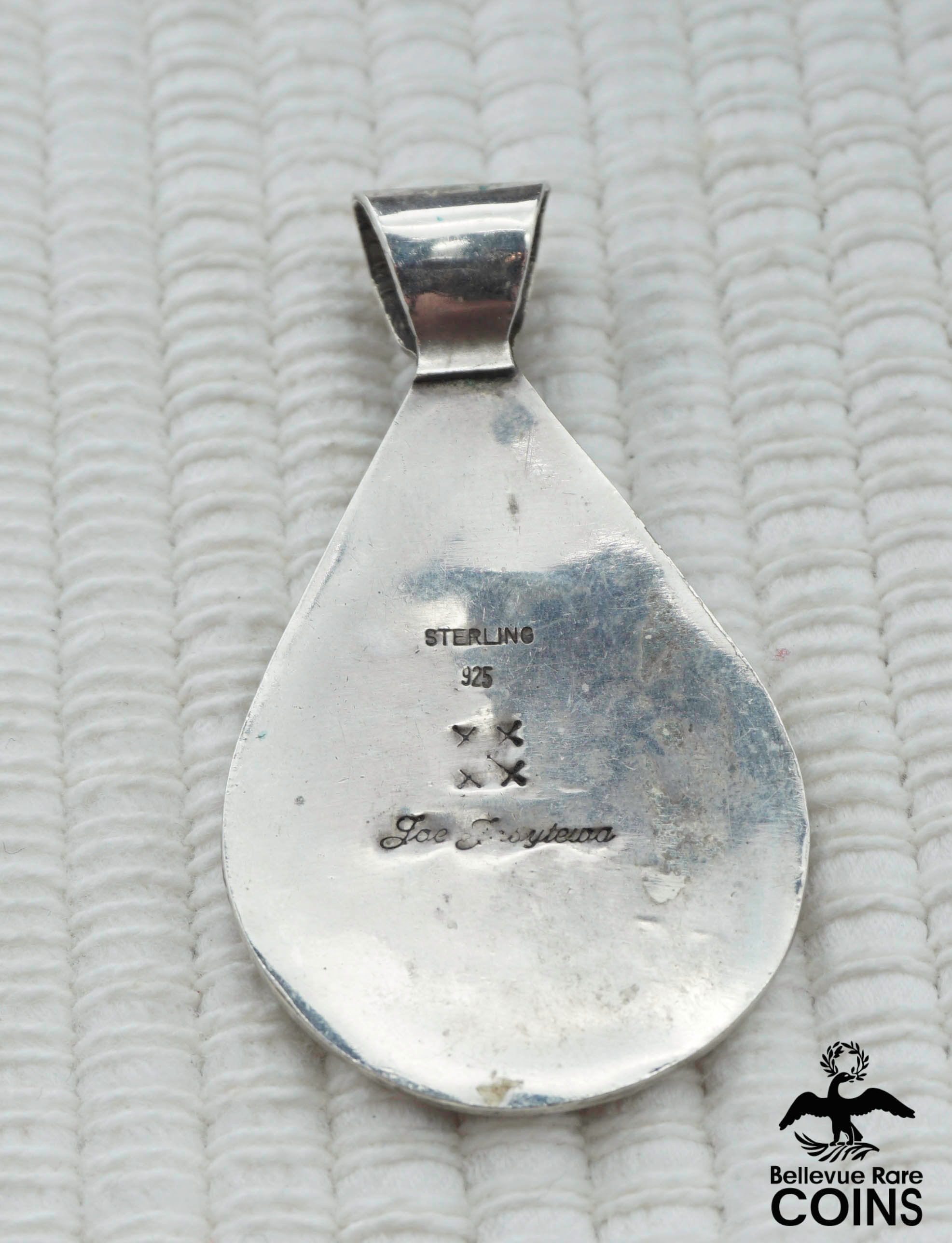Vintage Native Hopi Joe Josytewa Sterling Silver Kokopelli