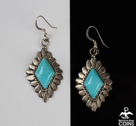 Vintage navajo turquoise earrings online