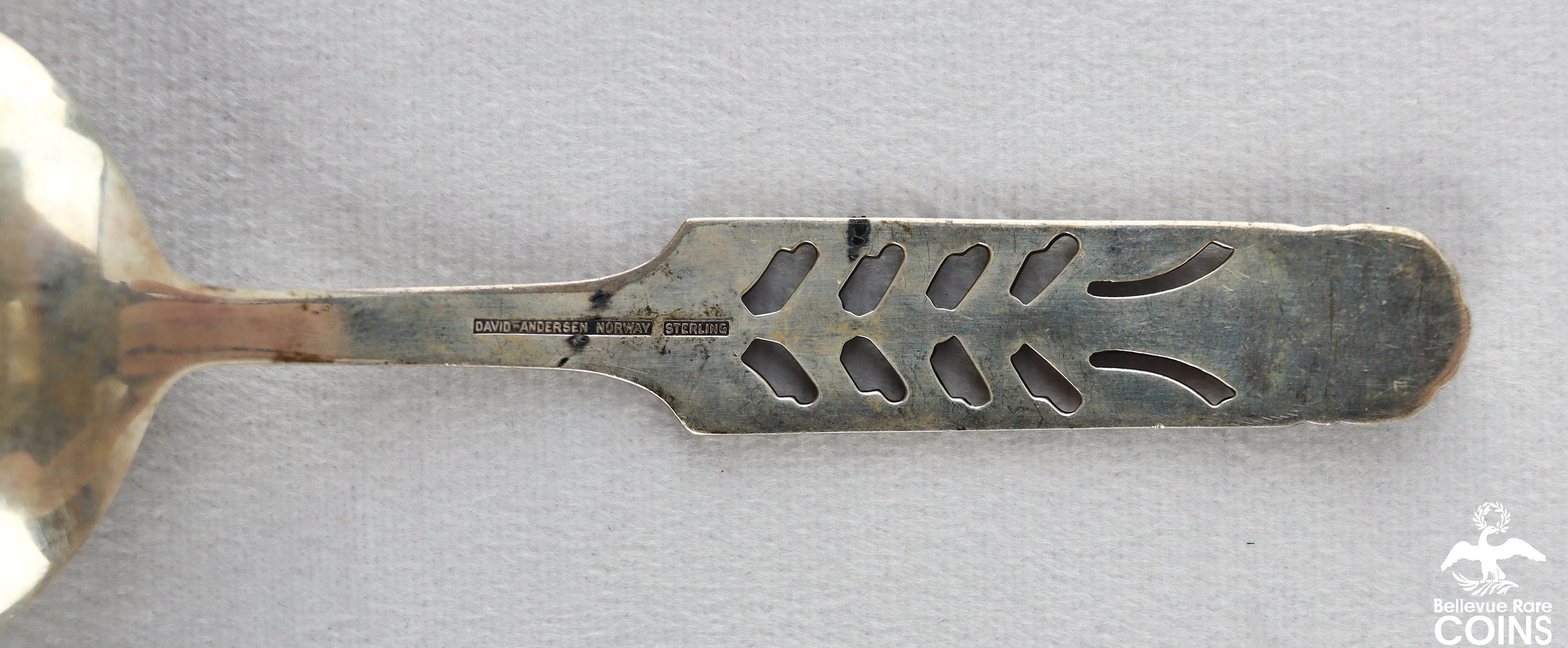 DAVID ANDERSEN ノルウェー スターリングシルバー スプーン フローラル