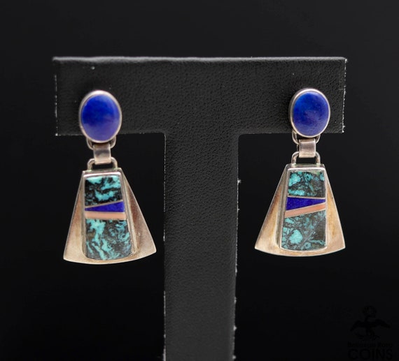 Marie Tsosie | Navajo Handmade Sterling Silver and Sonoran Gold Turquoise Necklace + Matching Earrings