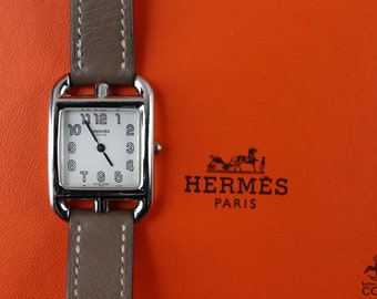 HERMES Paris Cape Cod Quartz Leather 23 X 23 Mm Women's HERMES Paris Cape Cod Quartz Leather 23 X 23 Mm Women's