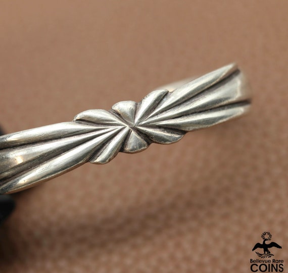 Bohemian Sterling Silver Blossom Cuff Bracelet - image 5