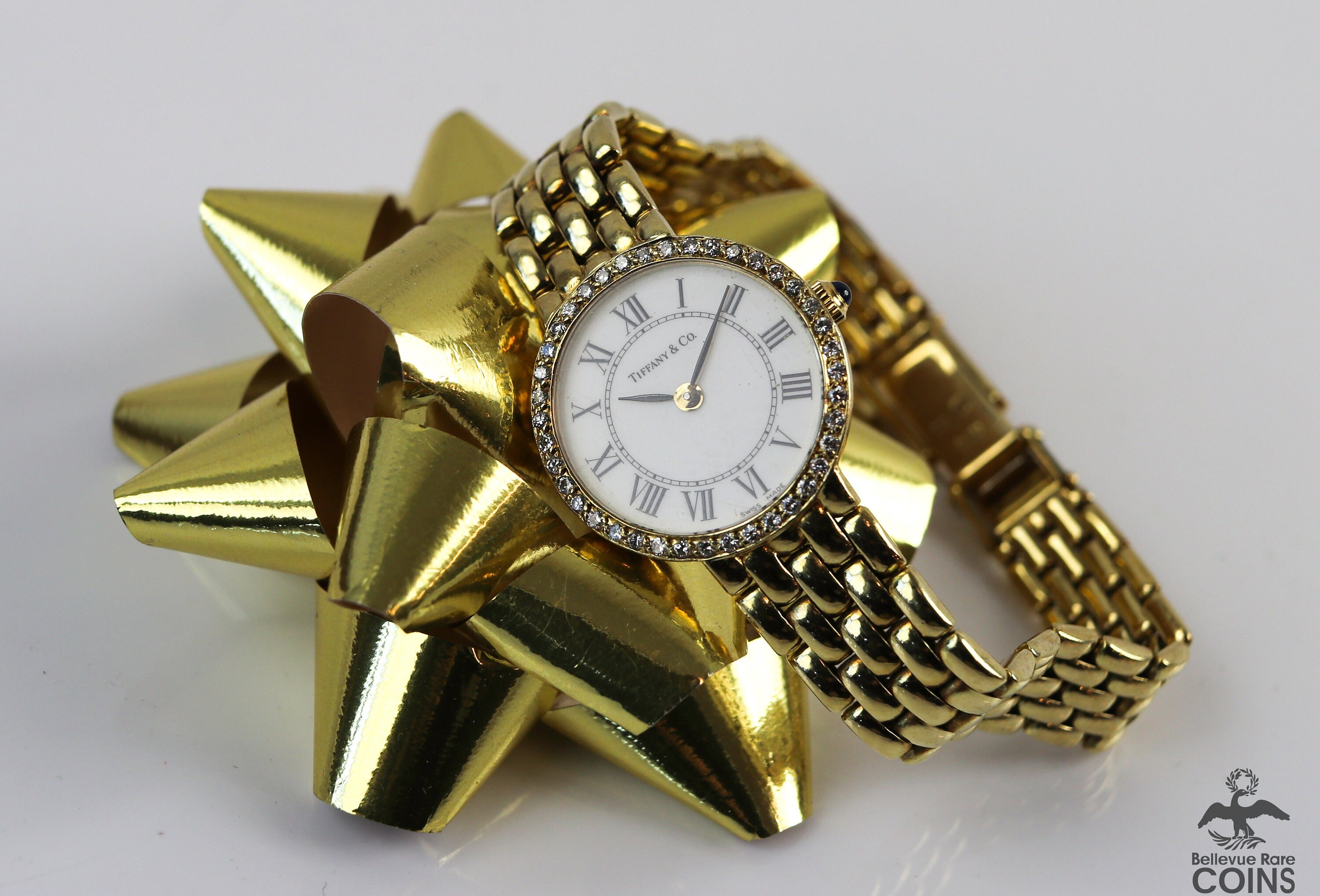 Tiffany gold clearance watch