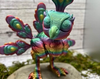 Articulated Peacock - 3D printed