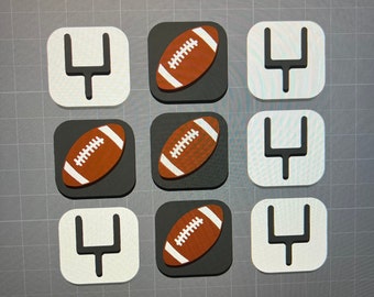 3D Printed Magnetic Tic-Toc Toe Game — Football Edition!