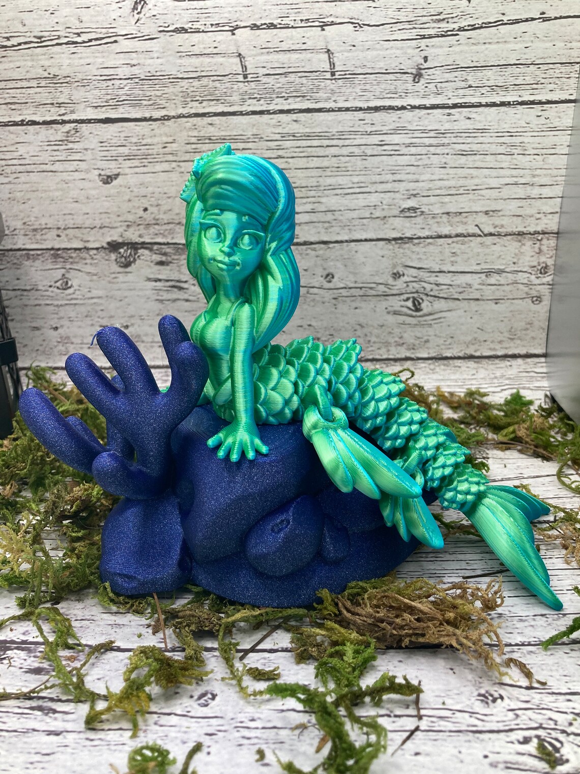 3D Printed, Articulated Mermaid! Separate Corral Accessory! - Etsy