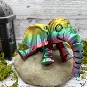 Articulated Circus Elephant - Flexi Factory - 3D Printed