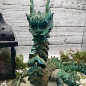 Articulated Imperial Dragon - Stands up! - 3D Printed