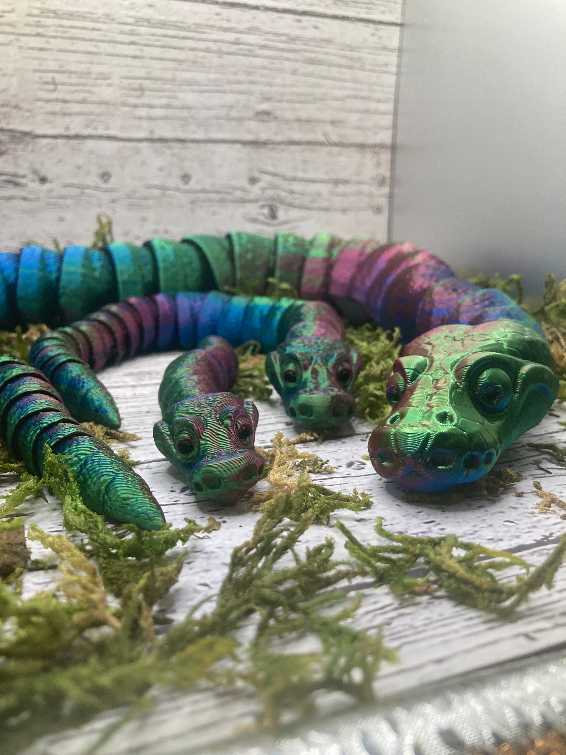 3d Printed Articulated Snakes- Ball Python - Matmiremakes - Etsy