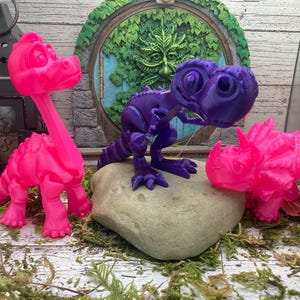 Articulated Dinosaurs - T-rex - Triceratops- Brachiosaurus PLA or TPU- 3D Printed