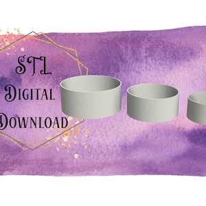 Vintage Bowl Display Risers - Pyrex 441, 442, 443 - Digital Files Only -- STL Download -- .ZIP File