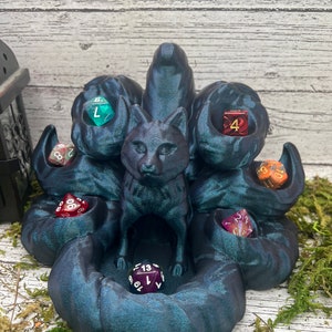 Kitsune Dice tower and storage! 3D printed Fox spirit