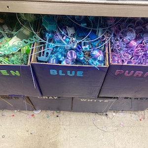 Printer Poop/ Filament Scraps - 3D printer waste (PLA) -Crafting material