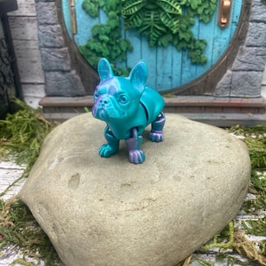 3D printed articulated Frenchie dog - French Bulldog