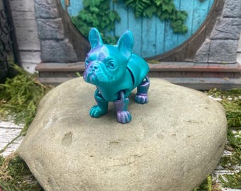 3D printed articulated Frenchie dog - French Bulldog