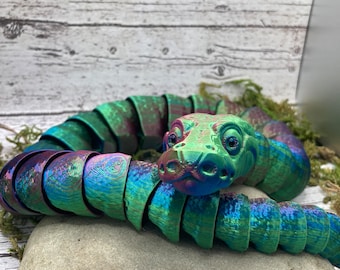 3D-geprinte gelede slangen - balpython - MatMireMakes