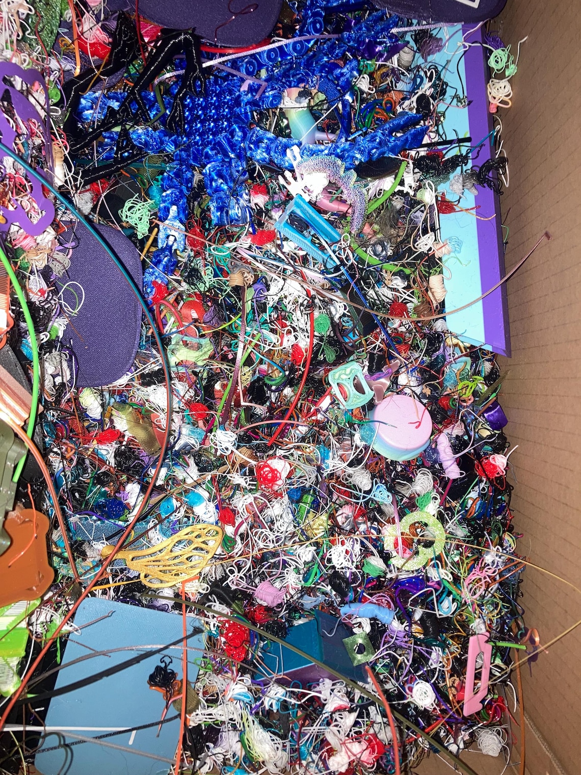 Printer Poop/ Filament Scraps - 3D Printer Waste (PLA) -crafting ...