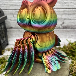 3D printed, articulated Owl