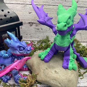 3D printed, articulated Dragon- Reaper dragon