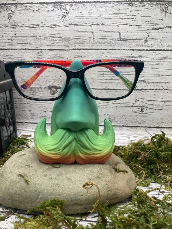 3D Printed nosy Glasses Holder Stand Mustache Etsy
