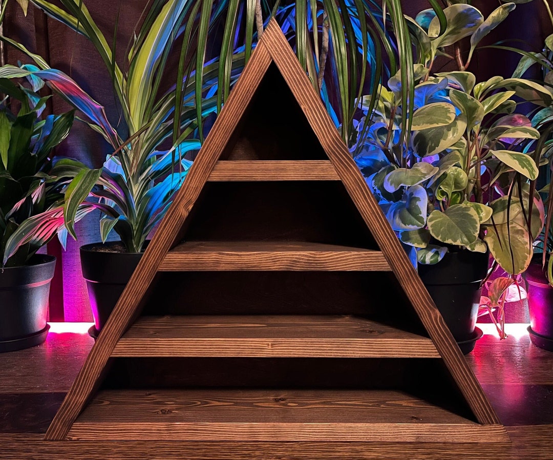Stone Storage Rack Triangle Triangle Crystal Shelf - Etsy