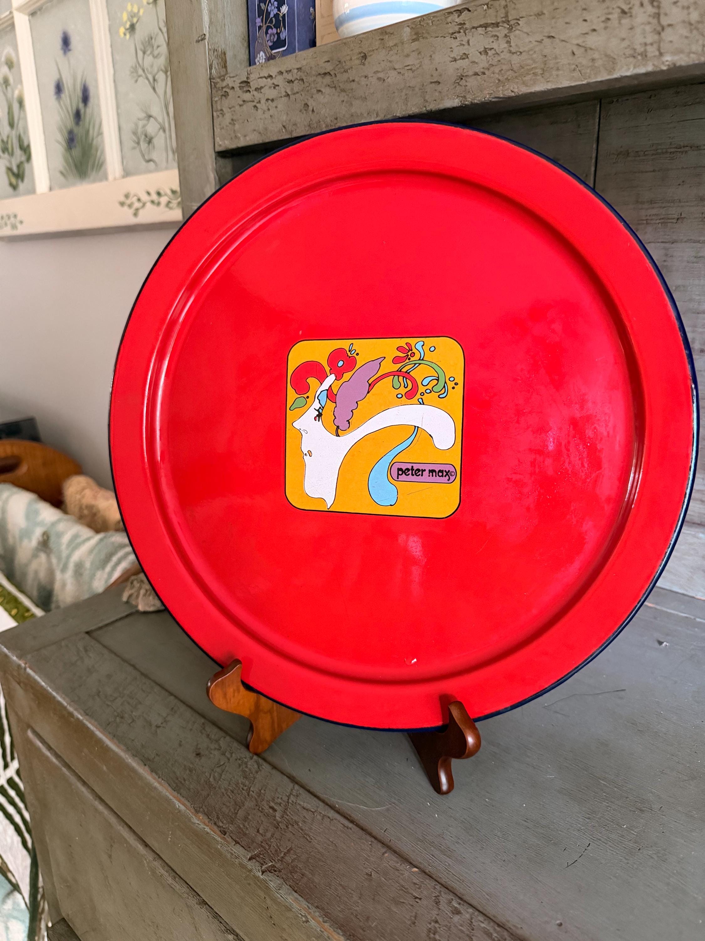Vintage Tray Peter Max - Etsy