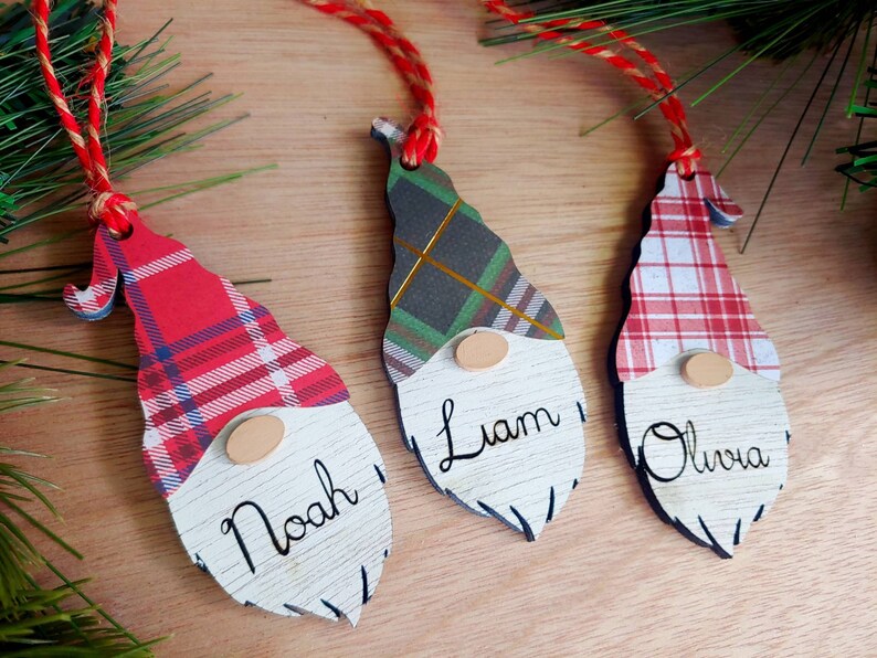 Personalized Gnome Christmas Ornaments Christmas Tree | Etsy