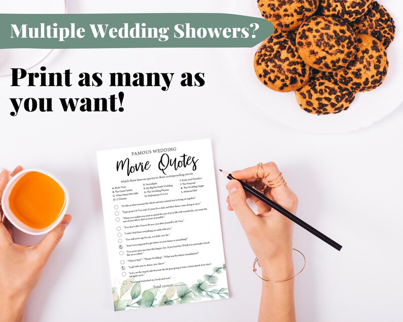 35 Fun Printable Wedding Shower Games for Couples and Groups Etsy