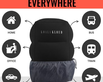 Koala Kloud Toddler Travel Footrest Black Foot Leg Rest