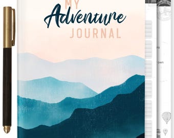 3-in-1 Travel Journal for Women - My Adventure Book, Travelers Notebook, Scrapbook & Bucket List Gifts for People Who Travel A Lot