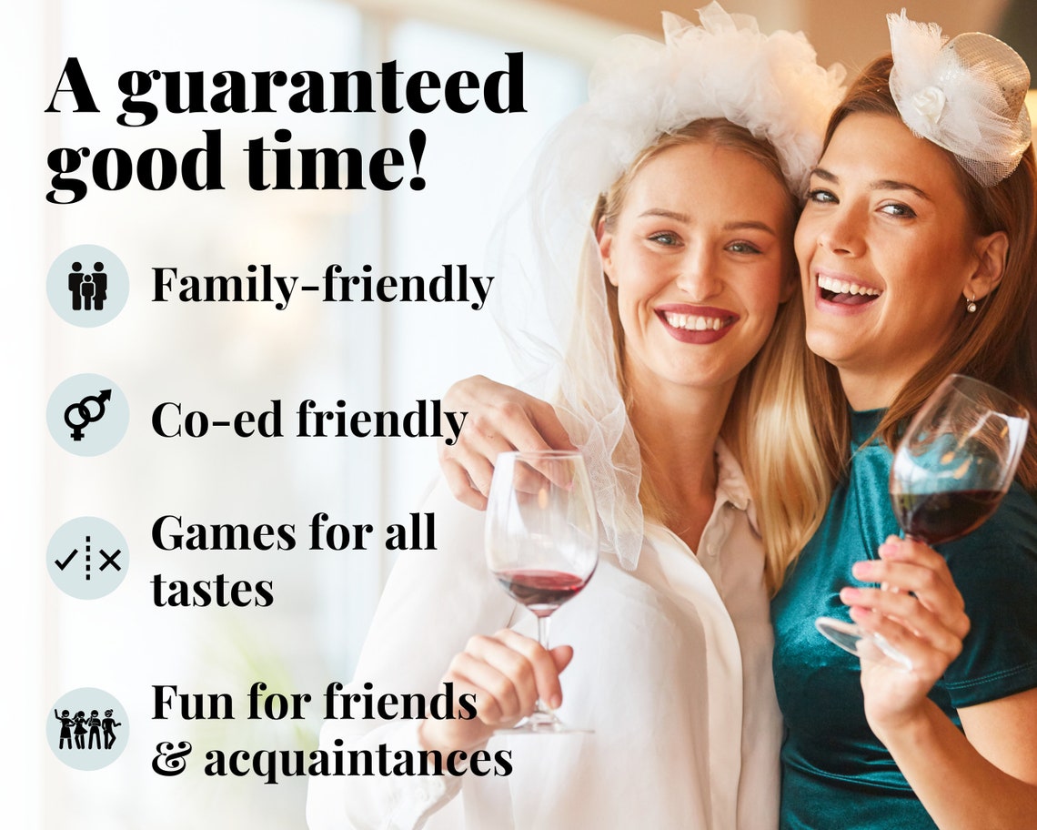 35 Fun Printable Wedding Shower Games for Couples and Groups Etsy