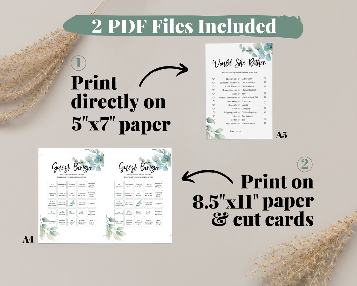 35 Fun Printable Wedding Shower Games for Couples and Groups Etsy