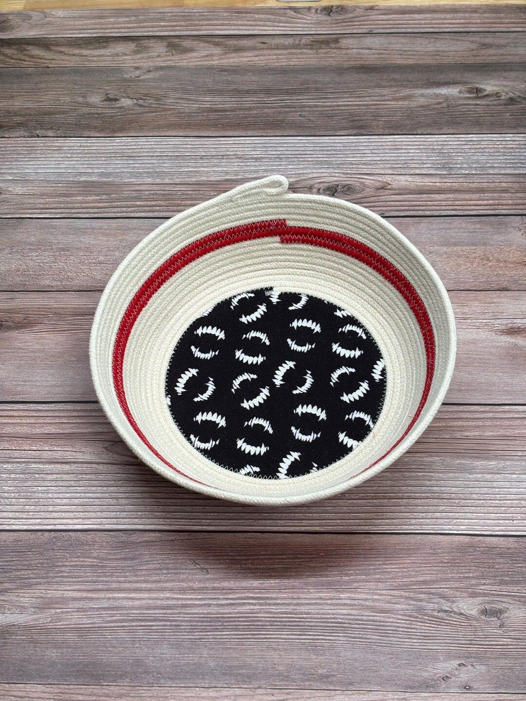 Vampire Rope Handmade Vampire Teeth Rope Bowl/basket - Etsy