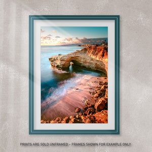 Sunset Cliffs Oceanscape Photography Art Print, San Diego